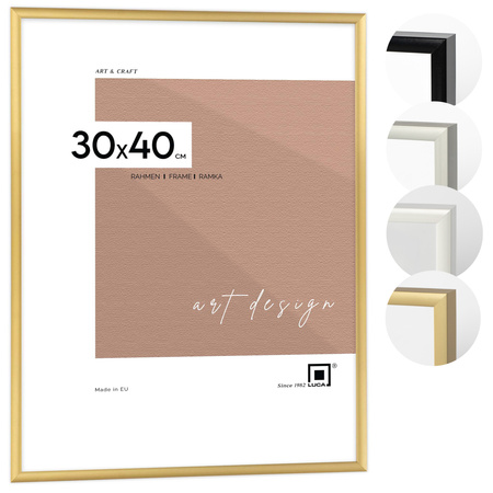 Ramka aluminiowa złota ROYALL 30x40 cm