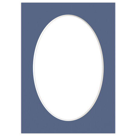 Passe partout 13x18 (10x15) OWAL NIEBIESKIE BLUE - LUCA Q5402