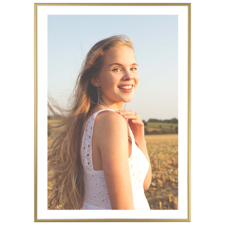 Ramka aluminiowa złota ROYALL 50x70 cm