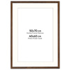 Ramka brązowa HEN PASS 4 z passe-partout – rozmiar 50x70 cm (okienko 40x60 cm)