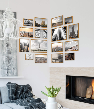 Zestaw brązowych ramek na 16 zdjęć HIT 33 CORNER GF0009