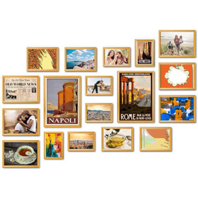 Zestaw złotych ramek na 18 zdjęć PRESTO Z GF0006