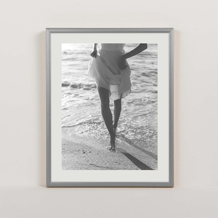 Ramka aluminiowa srebrna QAL 24x30 cm