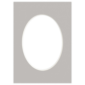 Passe partout 21x30 (15x21) OWAL SZARY - STORM - LUCA Q5305