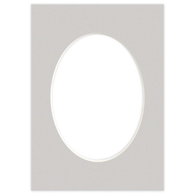 Passe partout 21x30 (15x21) OWAL SZARY - STONE - LUCA Q5304