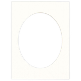 Passe partout 30x40 (24x30) OWAL LUCA Q5102 SNOW WHITE - BIAŁY