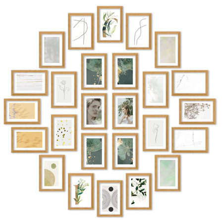 Zestaw naturanych ramek na 26 zdjęć PINIA 00 GF0037