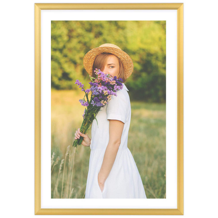 Ramka aluminiowa złota ROYALL 21x30 cm