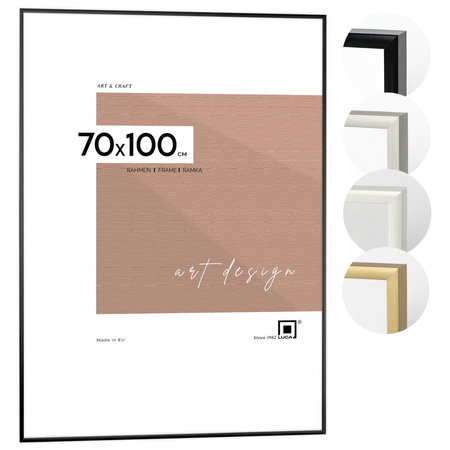 Ramka aluminiowa czarna ROYALL 70x100 cm