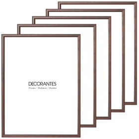 Pakiet ciemno brązowych ramek drewnianych 5 szt. DRWA 44 PAK 30x40 cm