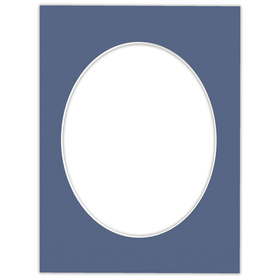 Passe partout  30x40 (24x30) OWAL NIEBIESKIE BLUE - LUCA Q5402