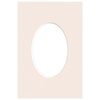 Passe partout 10x15 (6x9) OWAL BEŻOWE POWDER - LUCA Q5205
