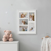 Foto Galeria 30x40 cm kolor biały - ramka z passe partout na 5 zdjęcia 10x15 cm