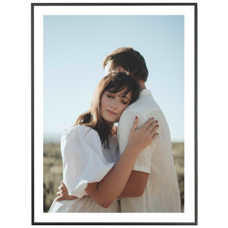 Ramka aluminiowa czarna ROYALL 60x80 cm