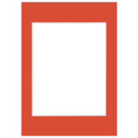 Passe partout 50x70 (40x50) CZERWONY - LIGHT RED - LUCA Q5702