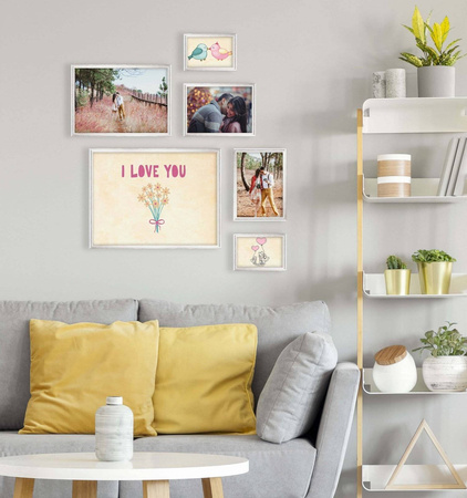 Zestaw srebrnych ramek na 6 zdjęć HIT 1 S GF0010