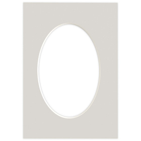 Passe partout 15x21 (10x15) OWAL SZARY FOG LUCA Q5303