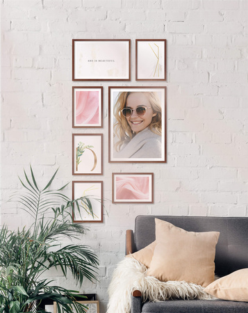 Zestaw brązowych ramek na 7 zdjęć PINIA 3 GF0023