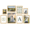 Zestaw złotych ramek na 8 zdjęć PRESTO Z GF0009