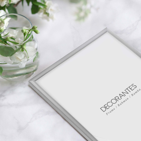 Ramka aluminiowa srebrna QAL 21x29,7 cm