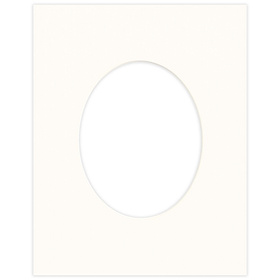 Passe partout 40x50 (24x30) BIAŁY OWAL CHALK LUCA Q5103