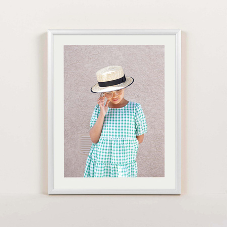 Ramka aluminiowa biała QAL 24x30 cm