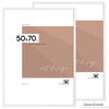 Pakiet 2 szt. białych ramek FDM 1 50x70 cm