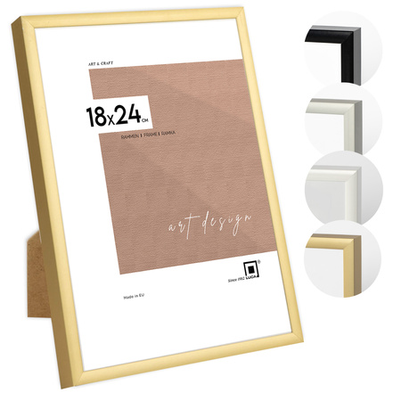 Ramka aluminiowa złota ROYALL 18x24 cm