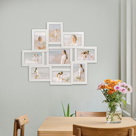 Multirama na 9 zdjęć MULTI HEN 1 ramka na zdjęcia w kolorze białym