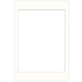 Passe partout 20x30 (18x24) LUCA Q5102 SNOW WHITE BIAŁY