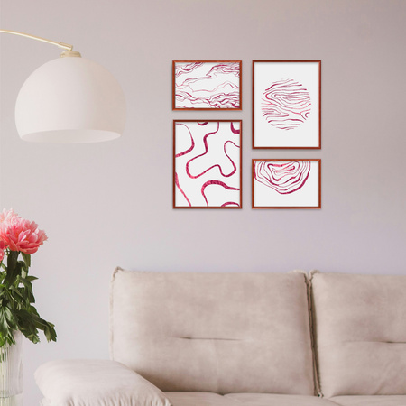 Zestaw brązowych ramek na 4 zdjęć PRESTO 5 GF0003