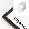 Ramka drewniana FIT 3 w kolorze brązowym 50x70 cm