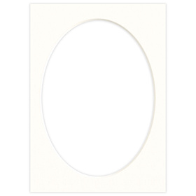 Passe partout 15x21 (13x18) OWAL LUCA Q5102 SNOW WHITE - BIAŁY