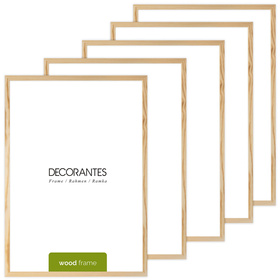Pakiet ramek z drewna 5 szt. RAW 40x60 cm