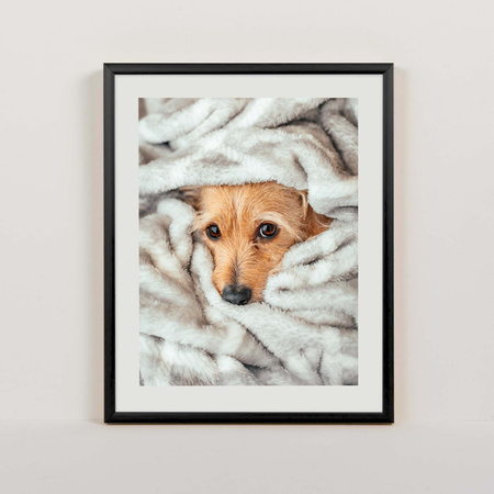 Ramka aluminiowa czarna QAL 24x30 cm