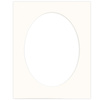 Passe partout 40x50 (30x40) BIAŁY OWAL CHALK LUCA Q5103