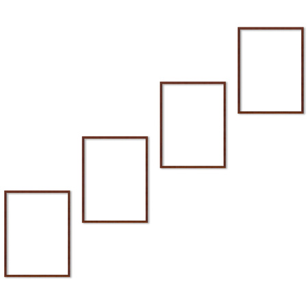 Zestaw brązowych ramek na 4 zdjęć PINIA 3 GF0034 R