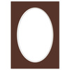 Passe partout 13x18 (10x15) OWAL BRĄZOWE CHOCOLATE - LUCA Q5603