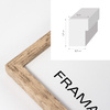 Ramka drewniana FIT 0 w kolorze jasnego drewna 50x70 cm