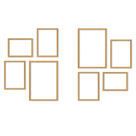Zestaw naturanych ramek na 8 zdjęć PINIA 00 GF0043