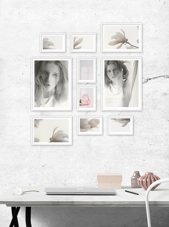 Zestaw białych ramek na 10 zdjęć PINIA 1 GF0011