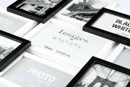 Multirama MULTI BLACK AND WHITE 91 ramka na 9 zdjęć