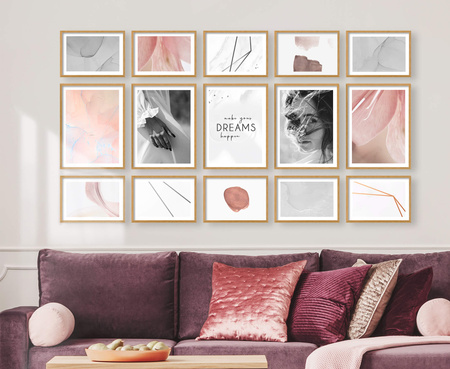 Zestaw naturanych ramek na 15 zdjęć PINIA 00 GF0029