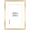 Ramka złota HEN PASS Z z passe-partout – rozmiar 60x80 cm (okienko 40x60 cm)