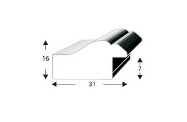 Ramka drewniana DRL N S 18x24 cm