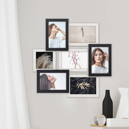 Multirama MULTI BLACK AND WHITE 72 ramka na 7 zdjęć