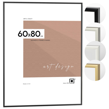 Ramka aluminiowa czarna ROYALL 60x80 cm