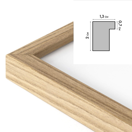 Ramka na zdjęcia 30x30 cm w dębowym kolorze FDM 02 kwadratowa