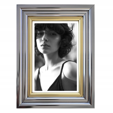 Ramka srebrno-złota A5 13x18 cm