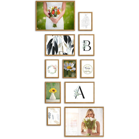 Zestaw brązowych ramek na 11 zdjęć PRESTO 3 GF0005